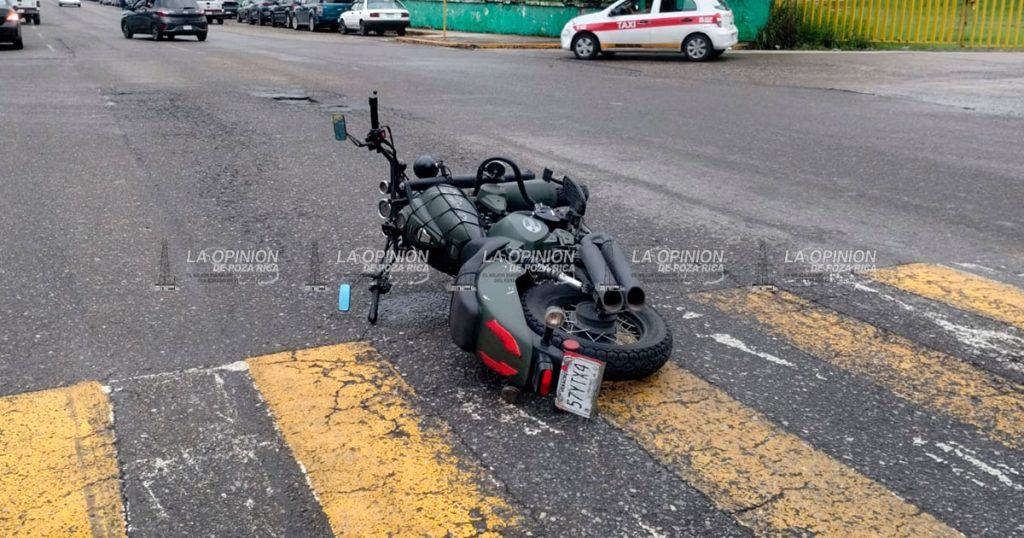 Derriba a motociclista