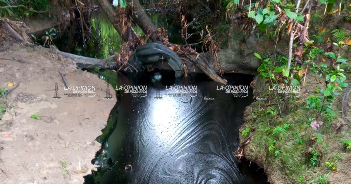 Contaminación por derrame de crudo