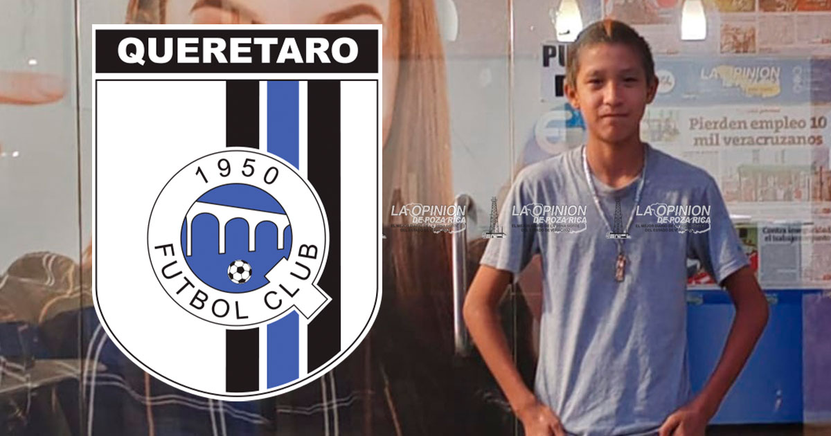 Edson Adrián "El Machín" Álvarez, un joven talento del futbol de Poza Rica, fue convocado por el club Querétaro