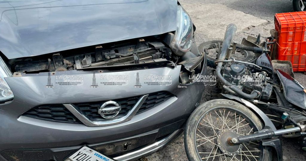Incidente vehicular provoca tensión en Poza Rica