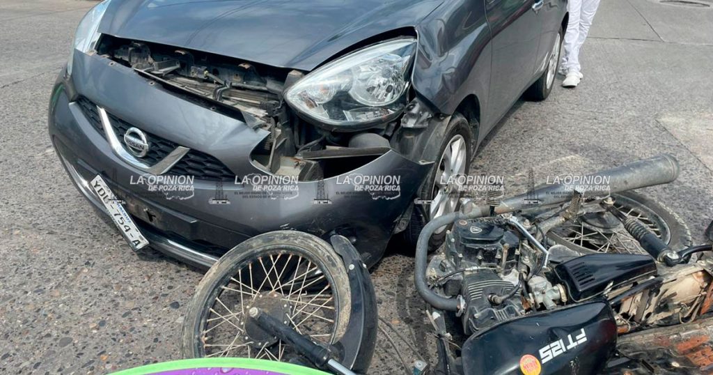 Incidente vehicular provoca tensión en Poza Rica