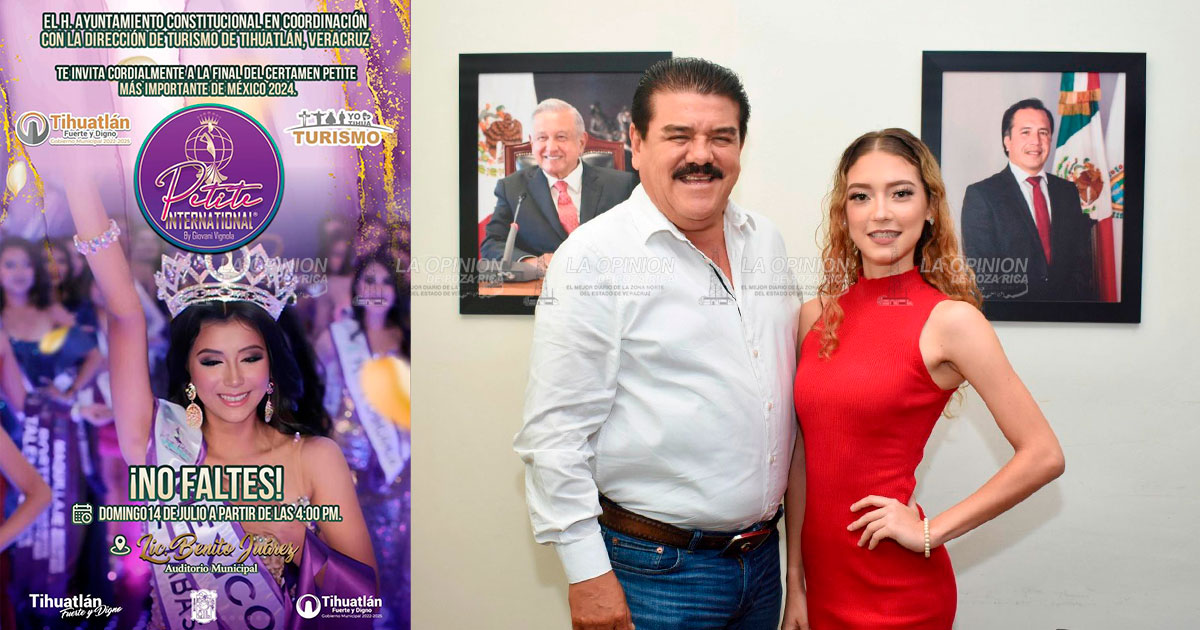 En puerta certamen “Miss Petite 2024”