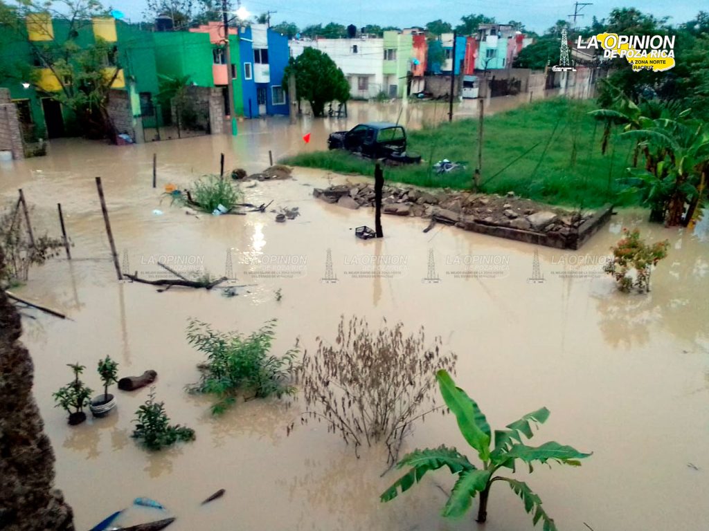 Colonias y ejidos, otra vez bajo el agua