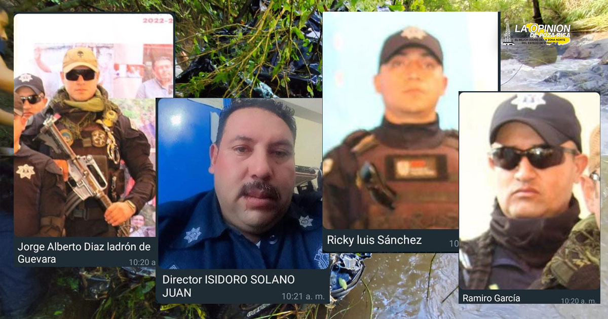 Desaparecen cuatro policías, los arrastró la corriente