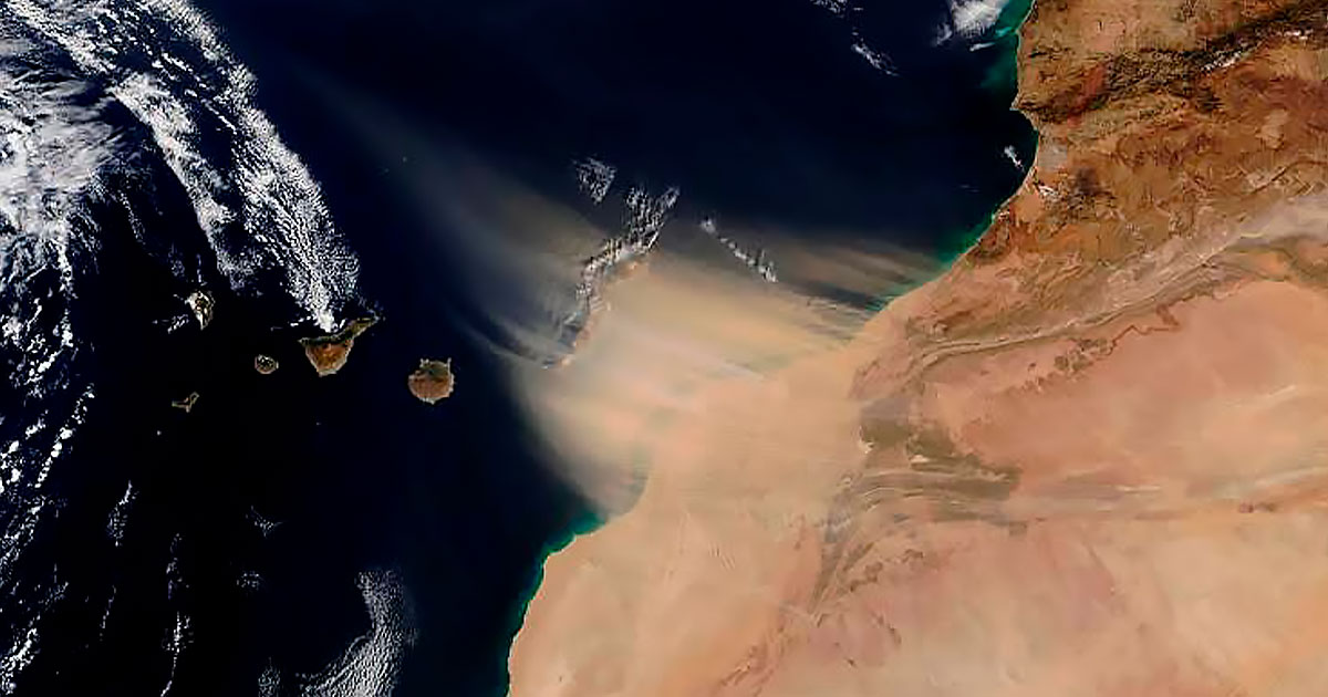 En camino elpolvo del Sahara