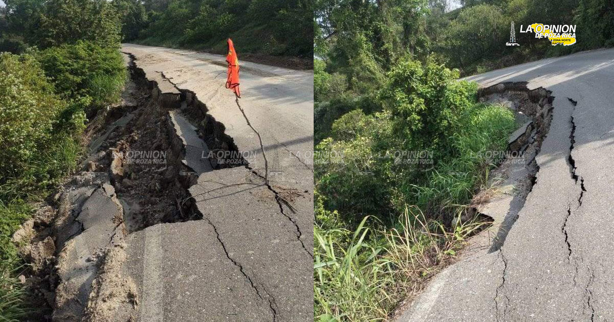 Advierten sobre daños en la carretera a Huipanguillo