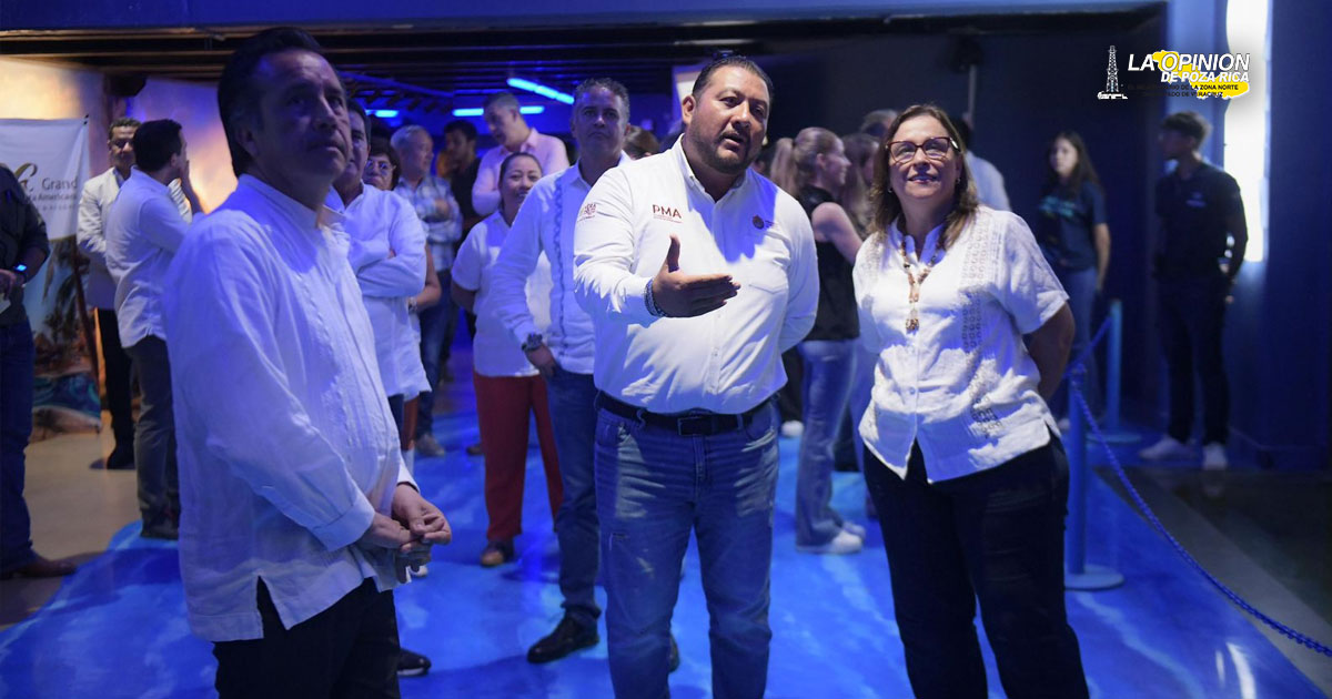 Cuitláhuac García y Rocío Nahle inauguran nuevas instalaciones del Aquarium del Puerto de Veracruz
