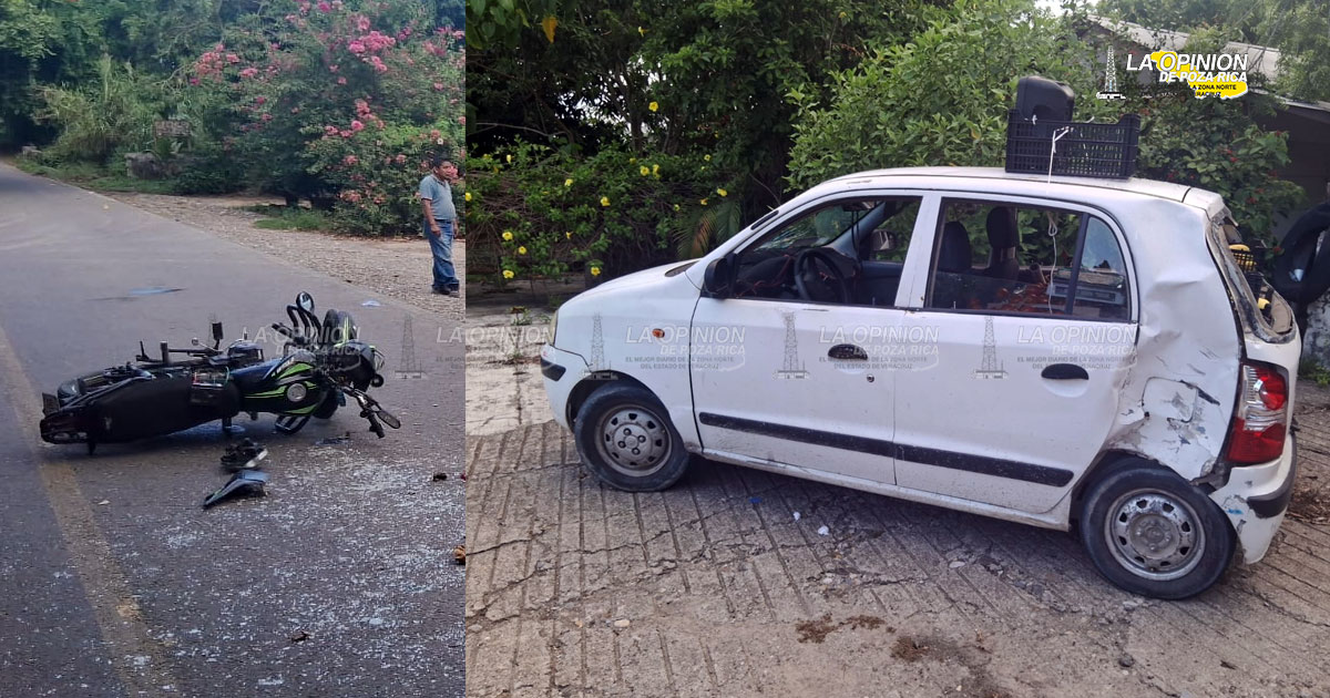 Dio vuelta prohibida y provoca accidente