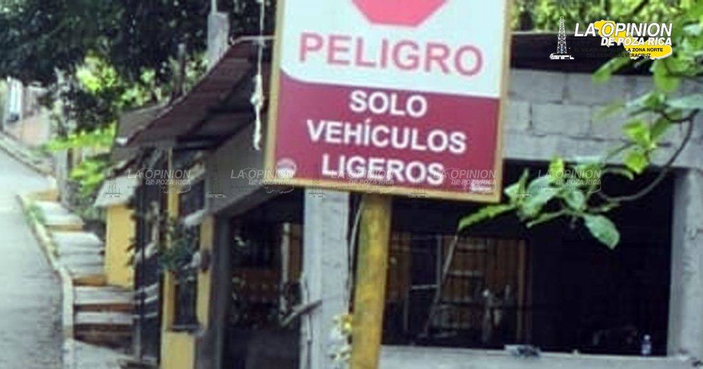 Puente a punto de colapsar podría provocar una tragedia