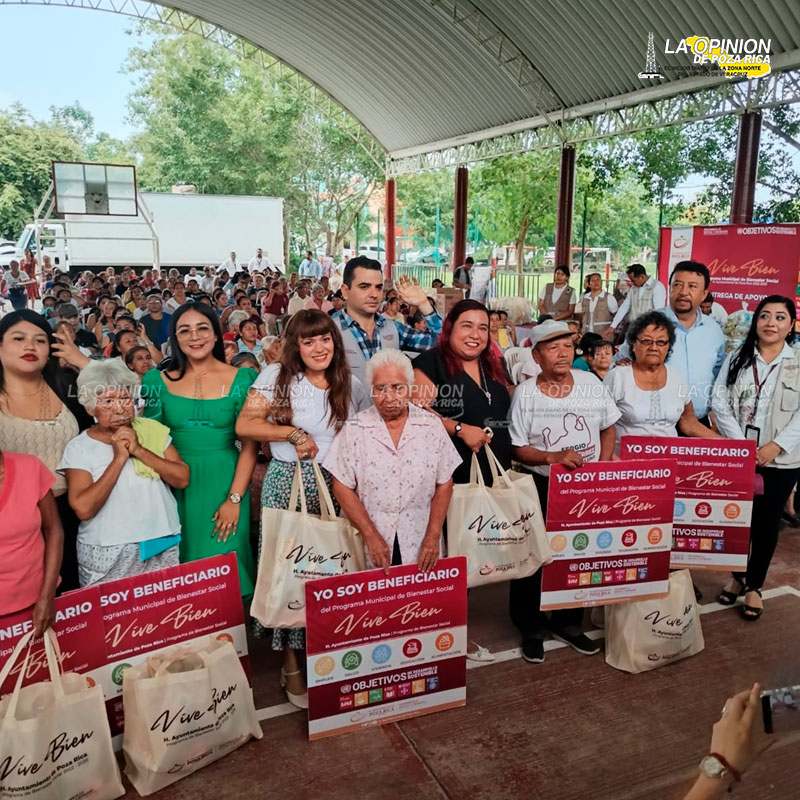 Cerca de medio millar de familias recibieron despensas
