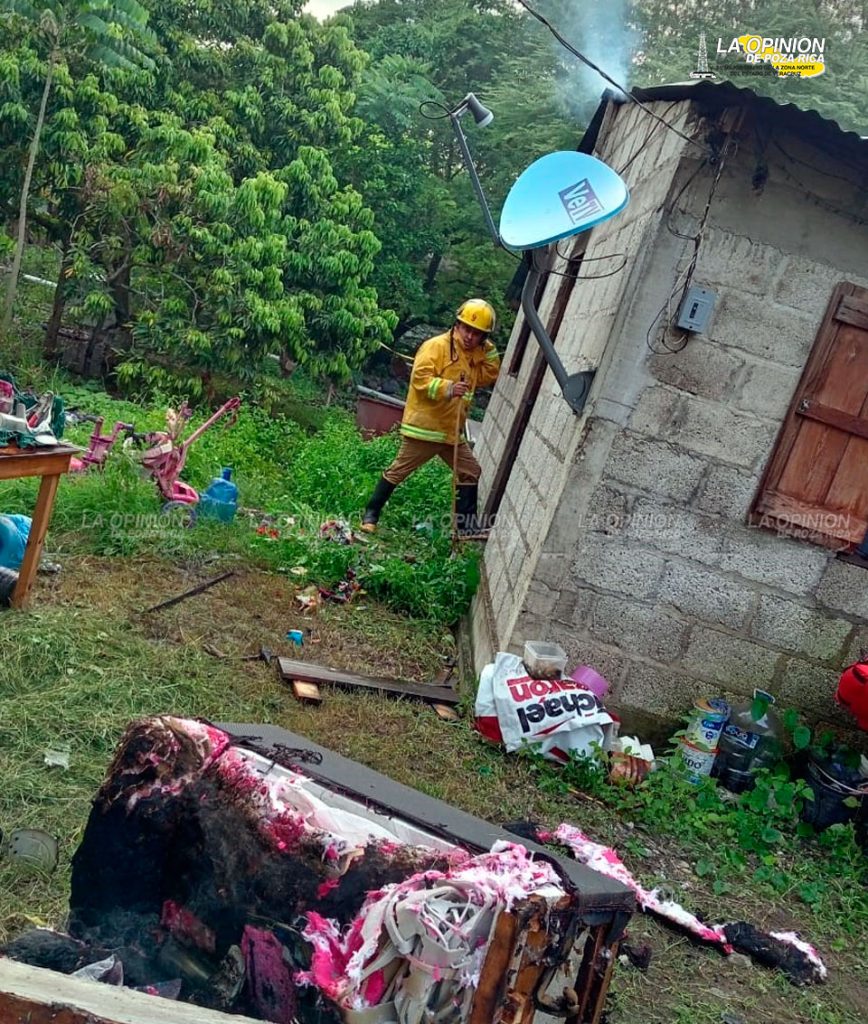 Se incendia vivienda por un corto circuito