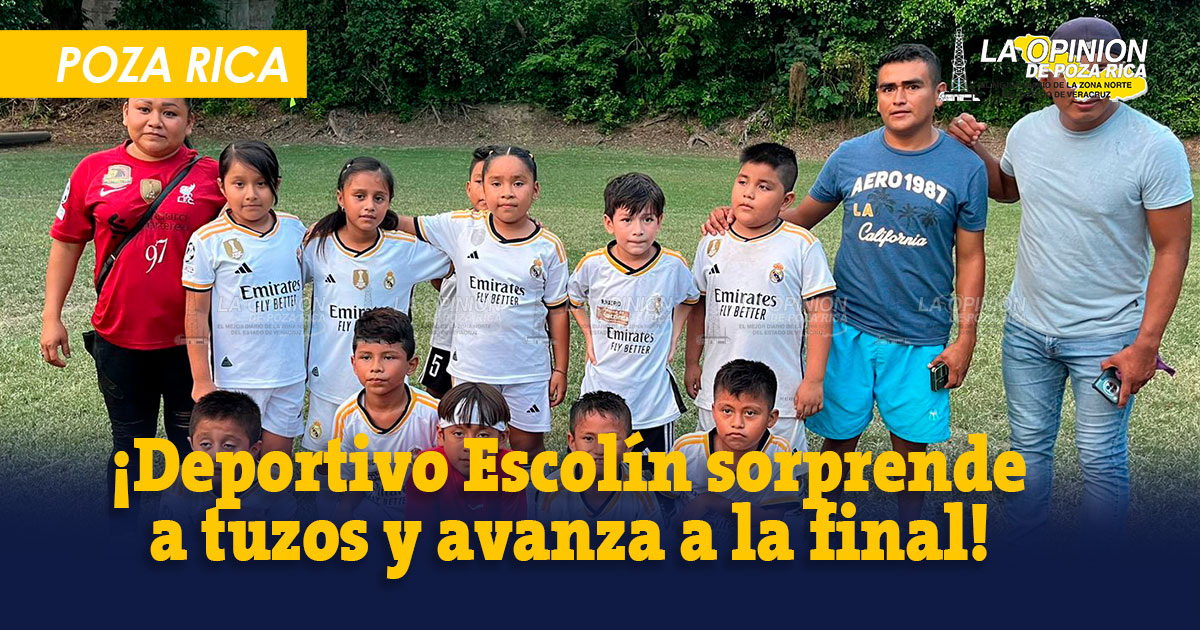 ¡Deportivo Escolín sorprende a Tuzos y avanza a la final!