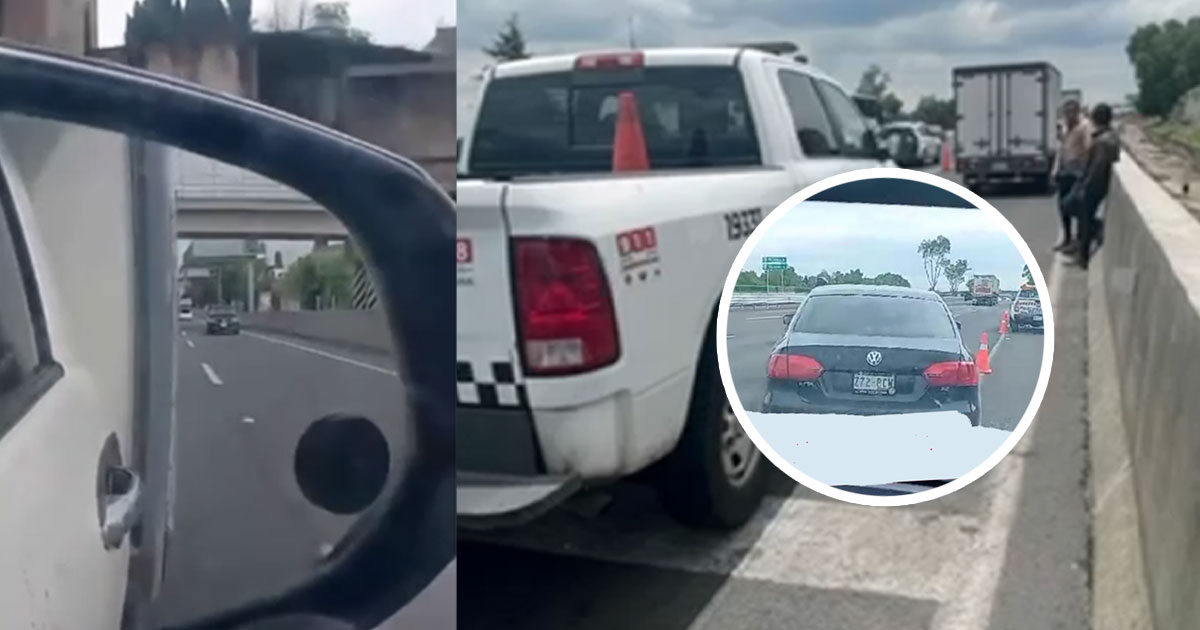 Automovilista graba a asaltantes en la autopista México-Pachuca; su hijo muere tras recibir disparos