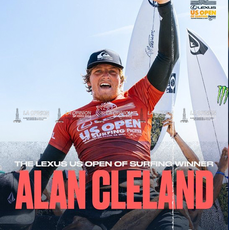 Alan escribe historia en el surf