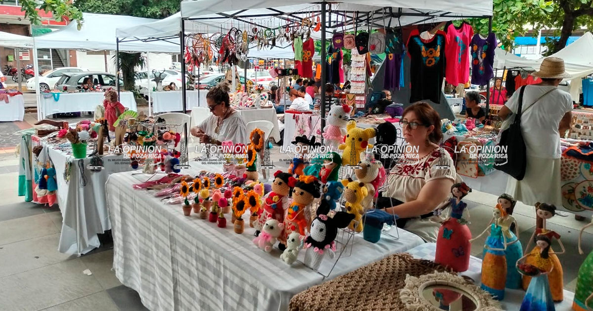 Artesanos le dan vida al parque Benito Juárez
