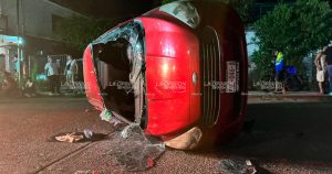 Aparatosa Volcadura en Coatzintla