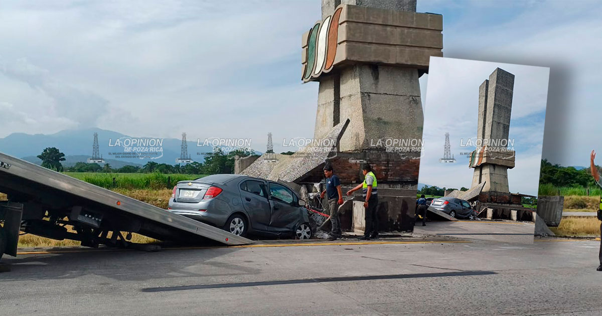 Muere empresario al chocar contra obelisco