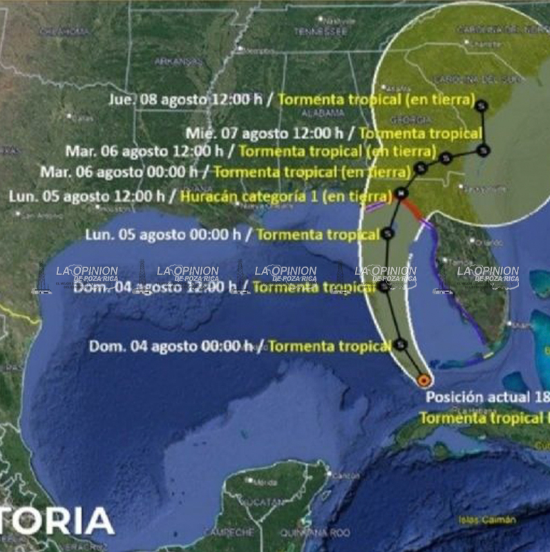 Daniel y Debby traen fuertes lluvias