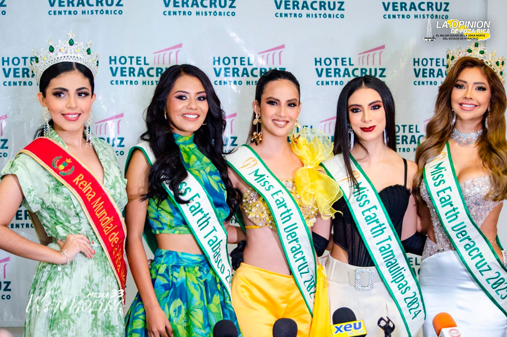 Tres veracruzanas participarán en Miss Earth México 2024