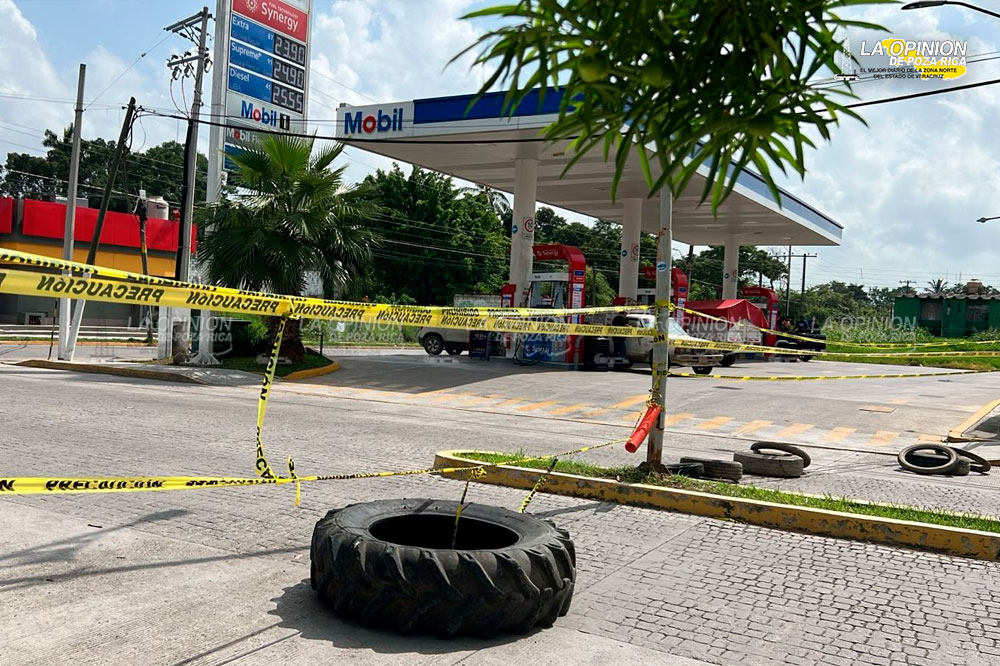 Camionero deja serie de destrozos