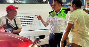 Caos vial en la zona centro de Poza Rica