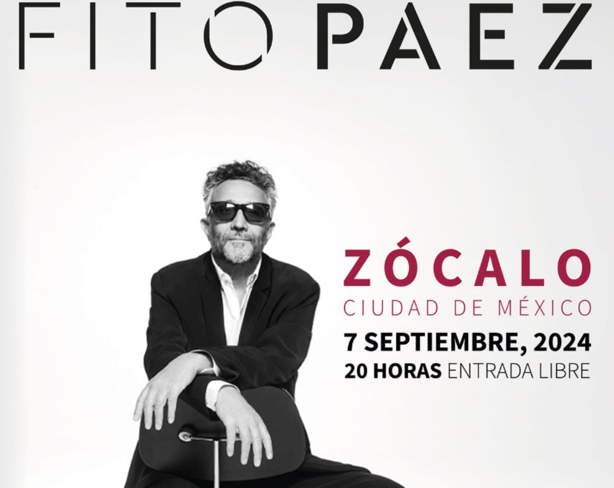 Fito Páez Gratis en el Zócalo: Gobierno de la CDMX Anuncia Concierto