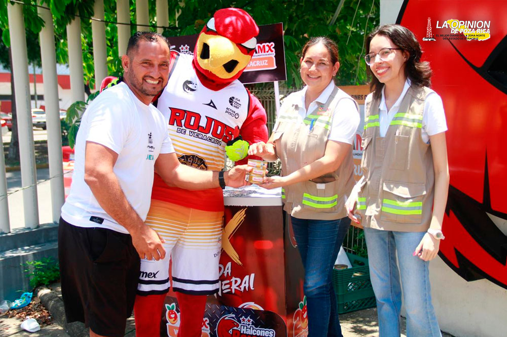 Halcones Rojos de Veracruz inicia colecta en conjunto con Banco de Alimentos