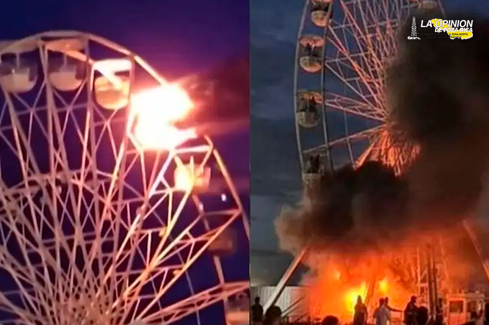 Incendio en rueda de la fortuna en festival alemán deja 65 personas afectadas