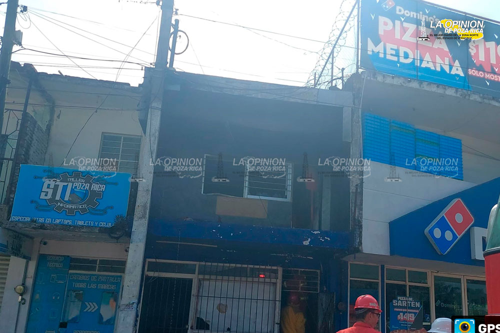 Incendió su vivienda, frente a la Plaza Cívica