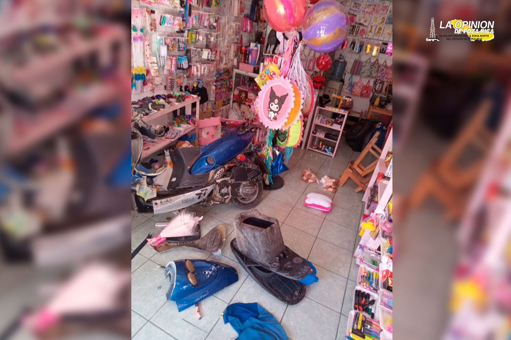 Con las manos en la masa, tras robarse una motoneta