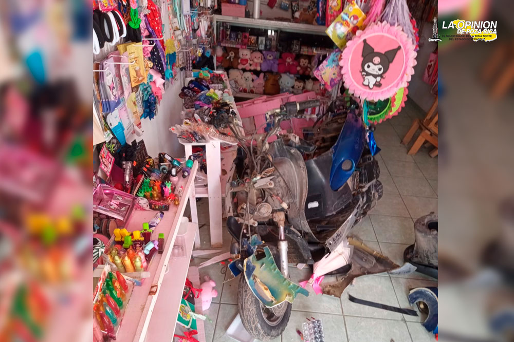 Con las manos en la masa, tras robarse una motoneta