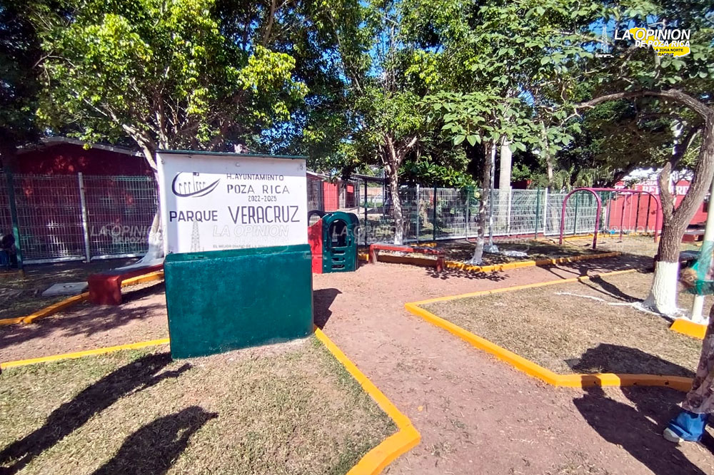 Recuperan espacios públicos para las familias pozarricenses