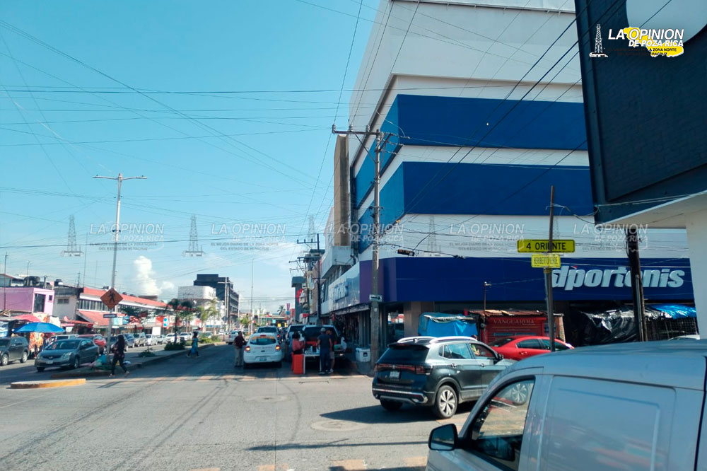 Afectado el centro de la ciudad por falta de energía eléctrica