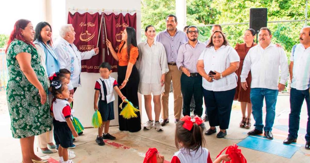 Entregan barda perimetral en el Jardín de Niños Francisco Torres Ortiz