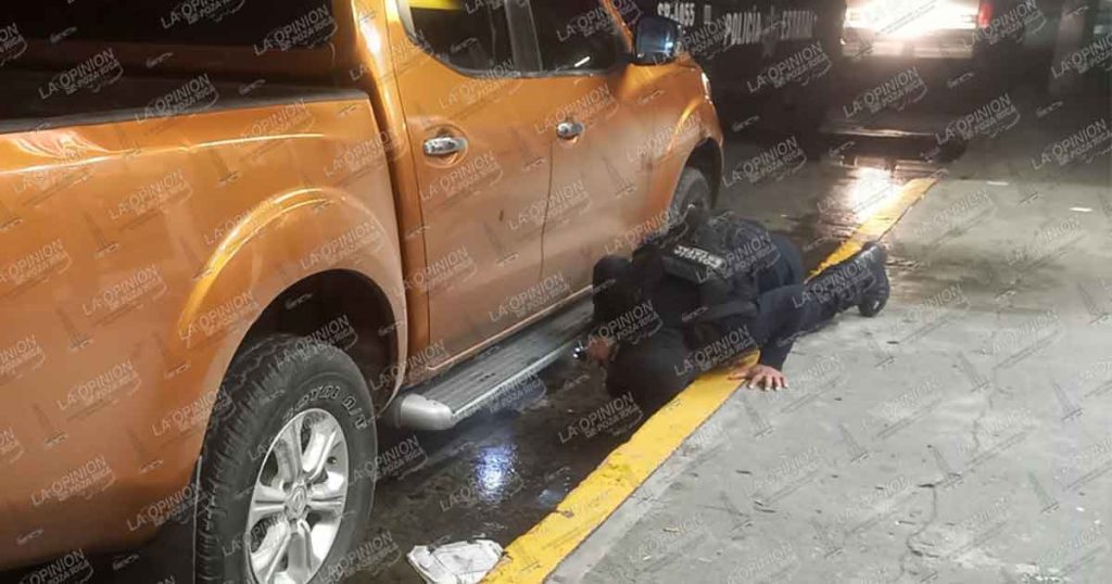 Persecución y aseguramiento en la calle Constitución