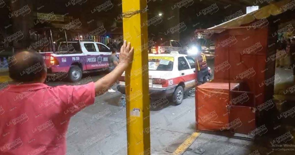 Persecución y aseguramiento en la calle Constitución