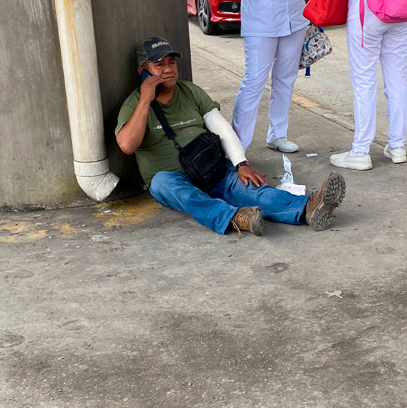 Atropellado por taxi en pleno centro
