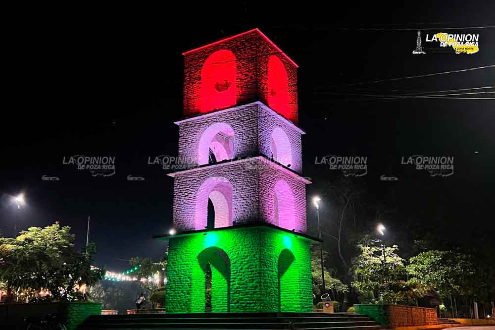 Vistosa pirámide tricolor