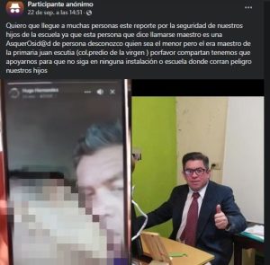 Denuncian a maestro pederasta