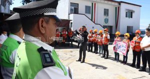 Participa Tránsito del Estado en plática de Concientización para el Macro simulacro