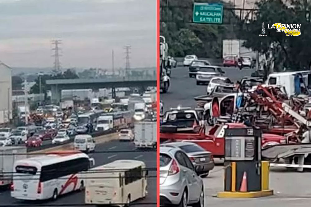 Caos en la autopista México-Querétaro