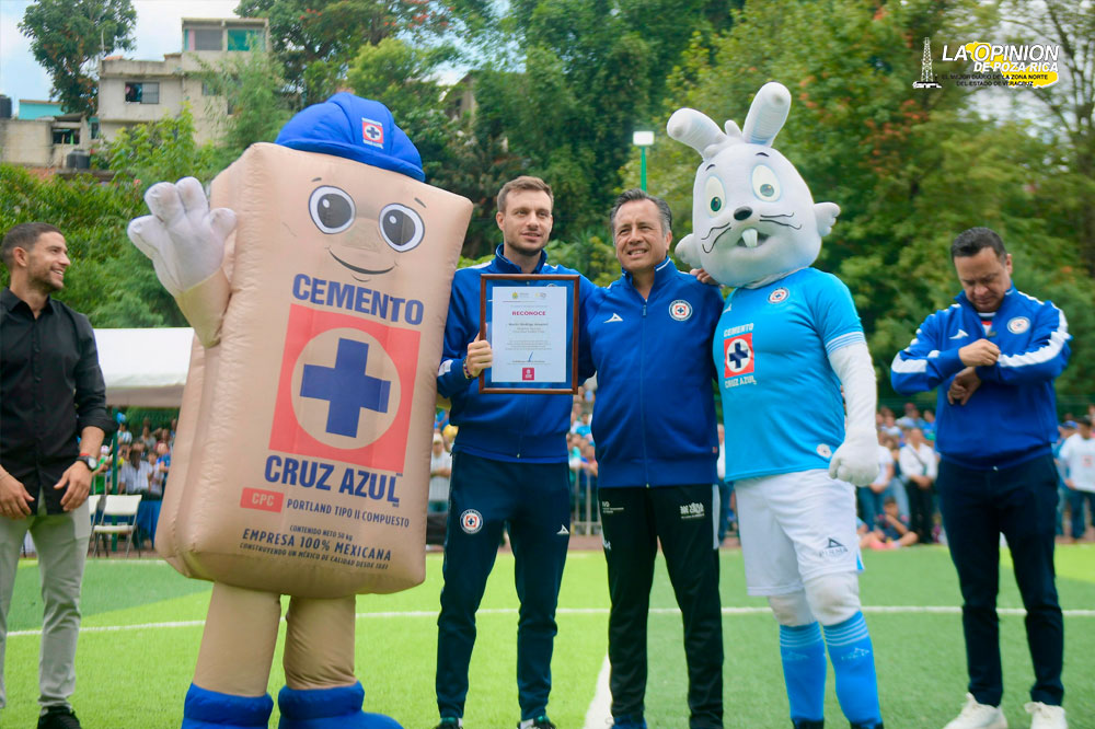 Veracruz y Cruz Azul juntos por el deporte, la salud y el medio ambiente