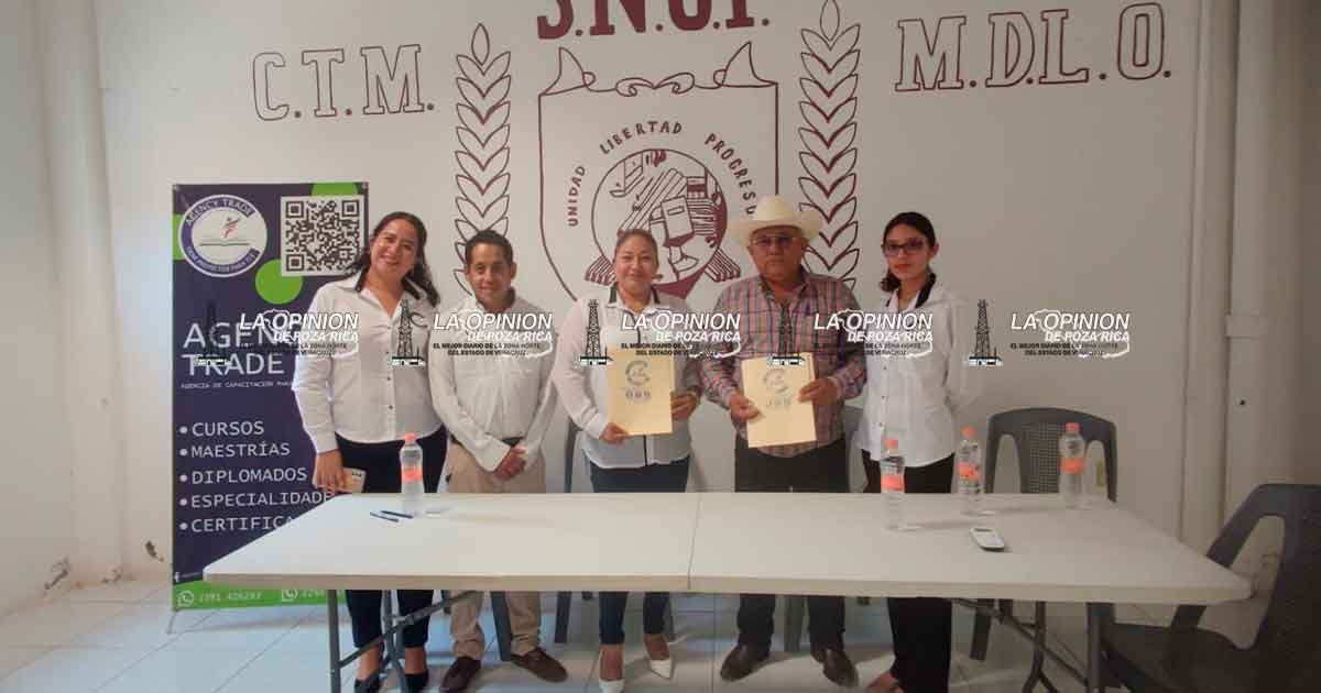 Agency Trade firma convenio con sindicato de Tamsa para capacitación laboral Agency Trade firma convenio con sindicato de Tamsa para capacitación laboral