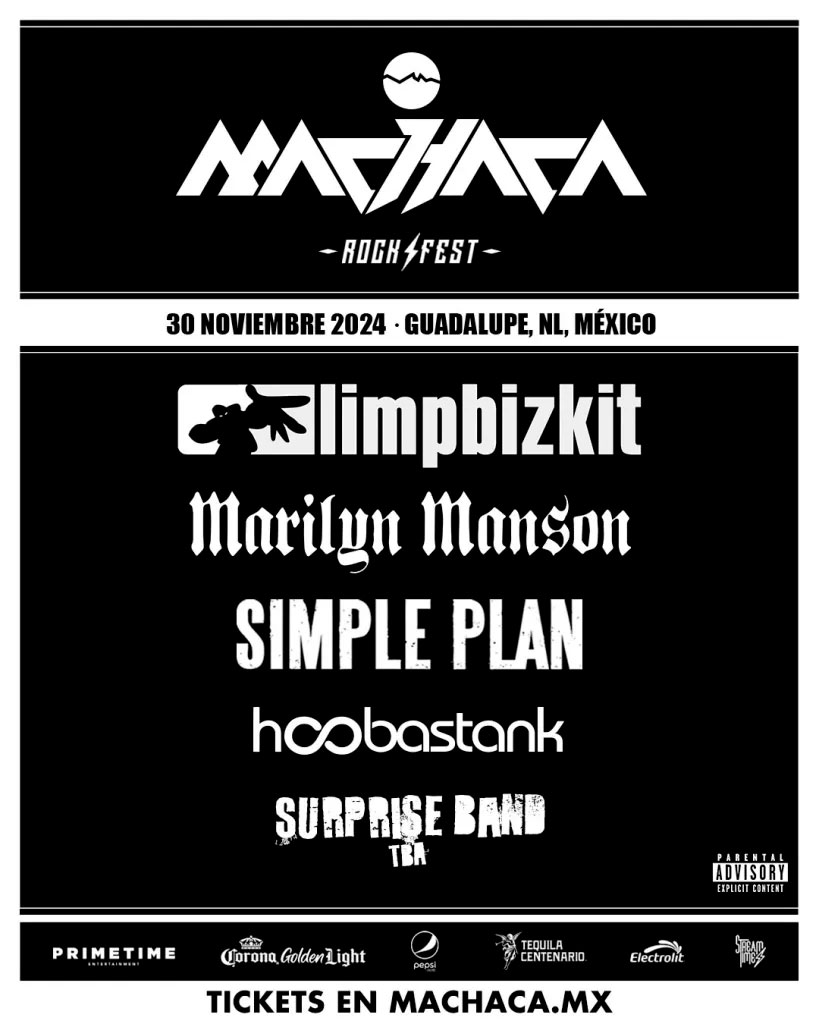 Festival Machaca Anuncia su Primera Edición Exclusiva de Rock con Marilyn Manson y Simple Plan