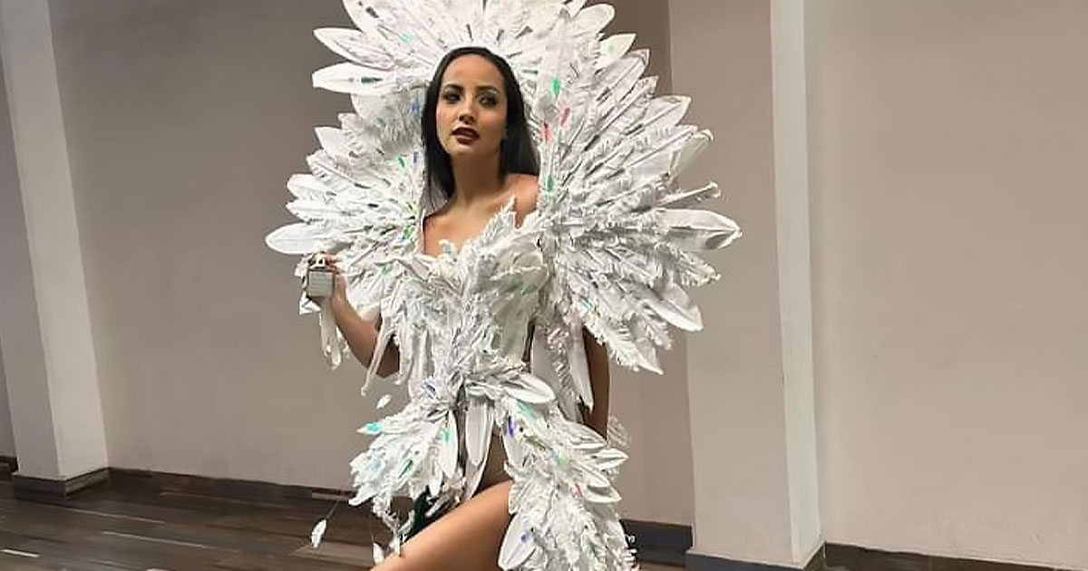 Veracruz gana 2do lugar en Traje Reciclado en Miss Earth México 2024