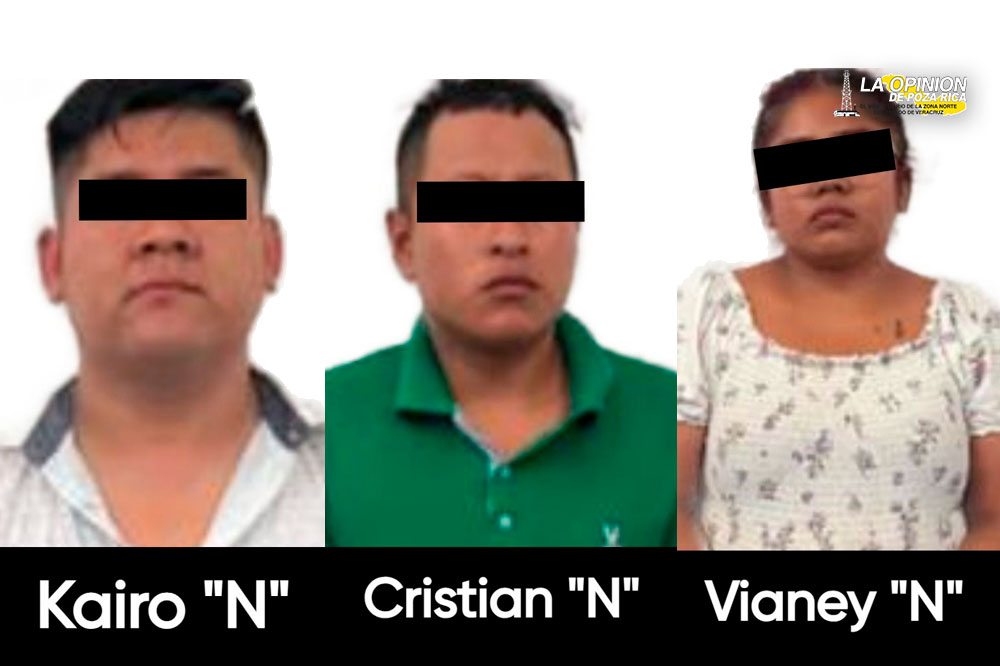 Aprehende SSP a tres personas con arma de fuego y estupefacientes en Benito Juárez
