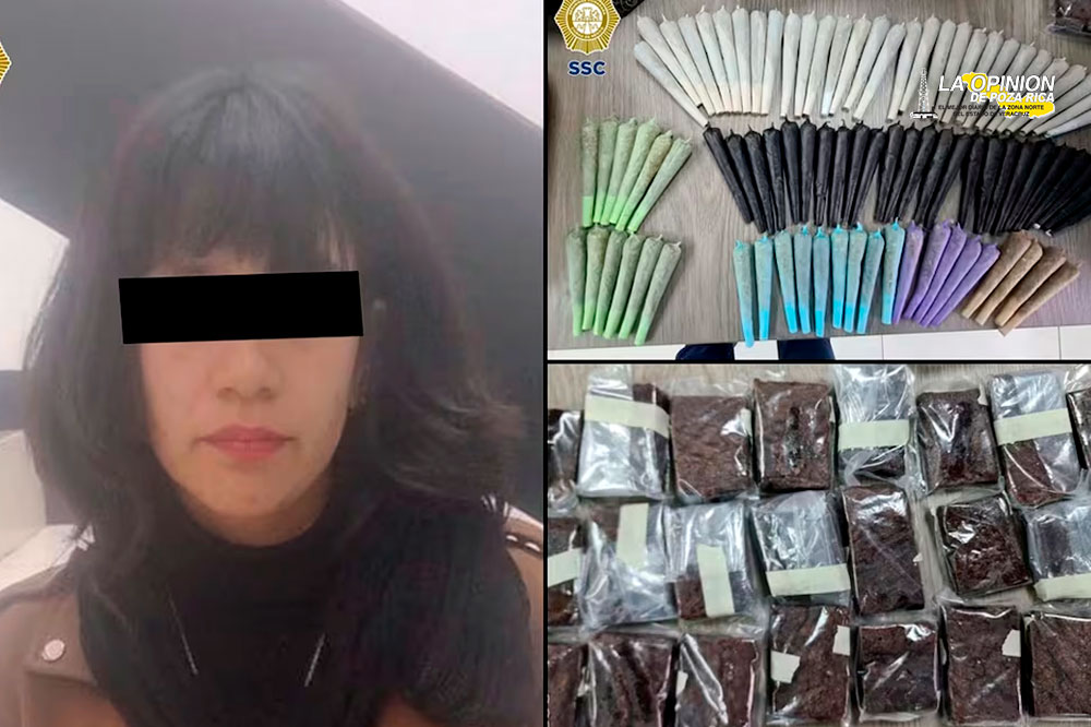 Detienen a mujer por vender pastelitos, gomitas y cigarrillos presuntamente con marihuana a estudiantes de la UNAM