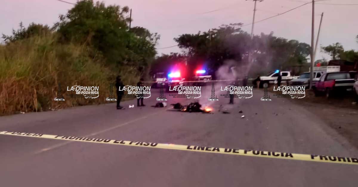 Motociclista perdió la vida en choque