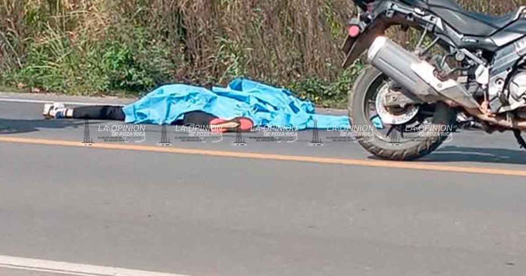 Motociclista pierde la vida