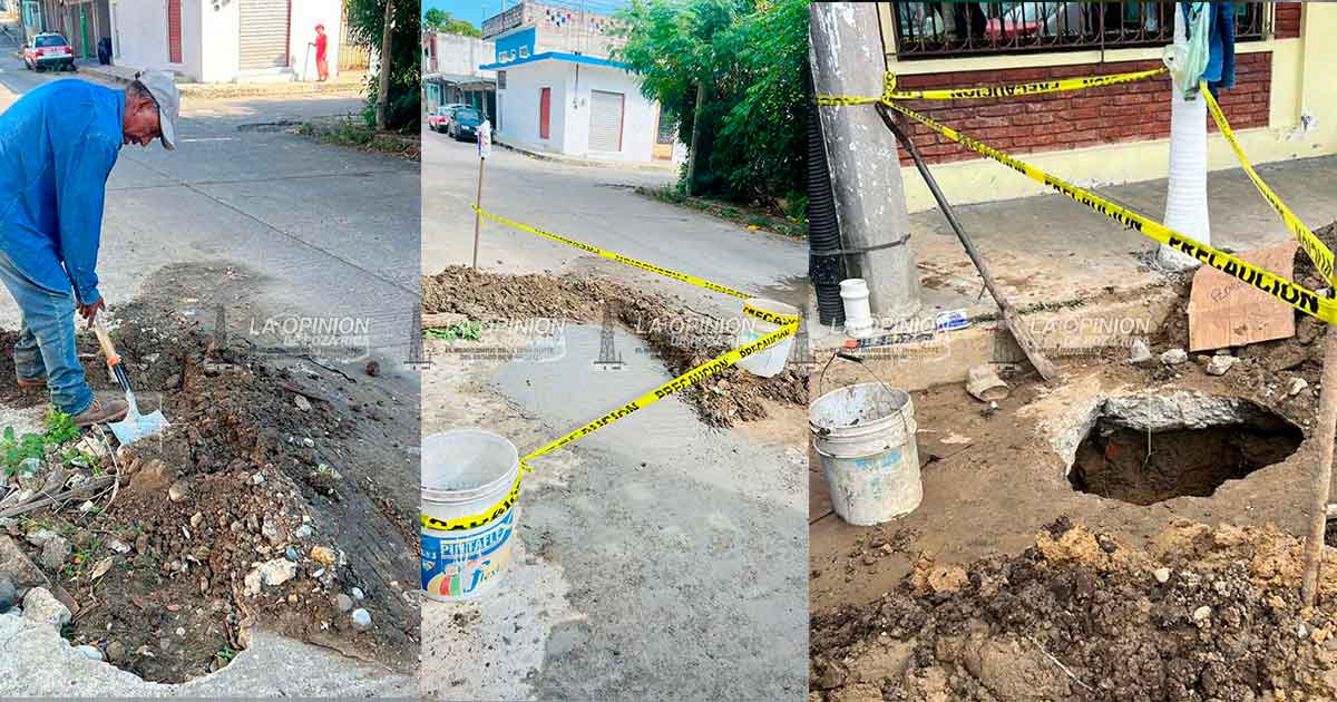 Trabaja CAEV a marchas forzadas para reparar calles del municipio Trabaja CAEV a marchas forzadas para reparar calles del municipio